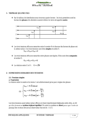 Cours de système triphasé