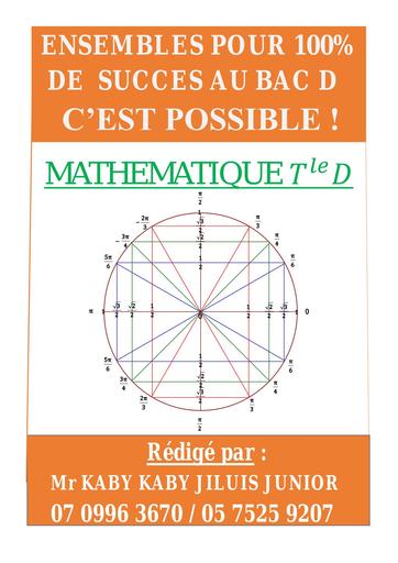 Doc de fiches de Travaux Dirigés maths Tle D by Tehua