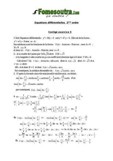 Corrigé TP 15 Equations différentielles 1er ordre - niveau Terminale Scientifique