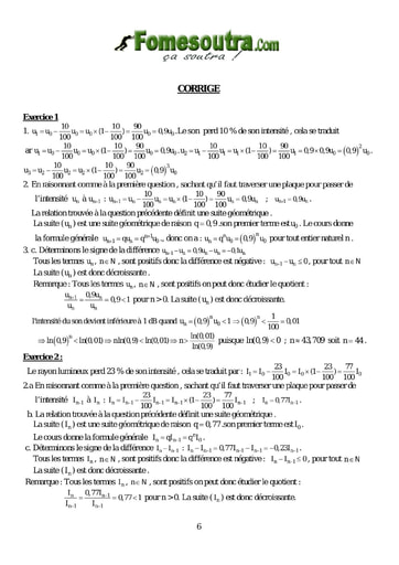 Corrigé TP 3 Suites numériques niveau Terminale Scientifique