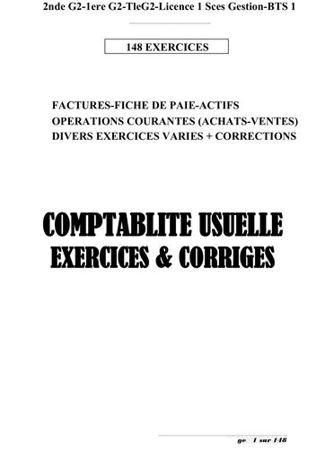 PUISSANT RECUEIL 148 EXOS COMPTABILITE GENERALE 2nde-1ere-Tle G2-BTS 1-L1 Eco-Gestion by DJAHA.pdf