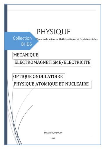 COLLECTION BHDS Cours de PHYSIQUE Tle S
