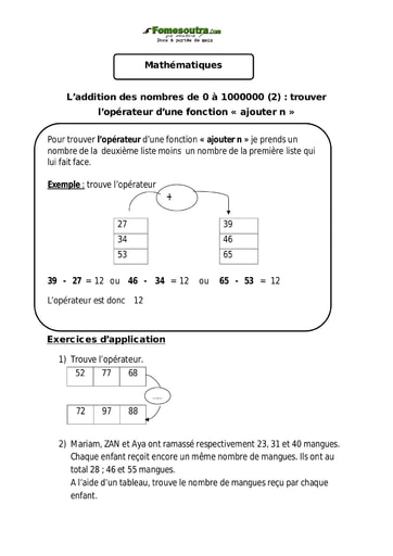 L’addition des nombres de 0 à 1000000 (2) : trouver l’opérateur d’une fonction « ajouter n »