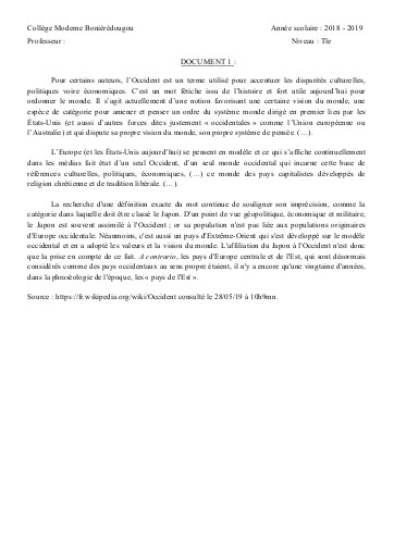 SUPPORT HIST Tle THEME 3 L1 DOC1