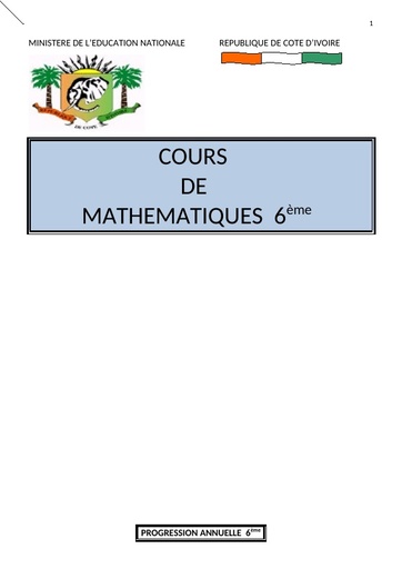 FICHES DE Leçon 6ieme maths Apc