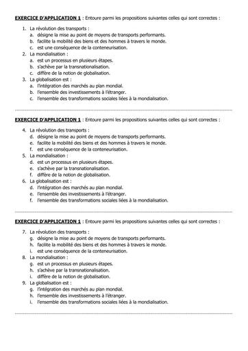 HISTOIRE GEOGRAPHIE 1ière EXERCICE D'APPLICATION 1 G7 BY TEHUA