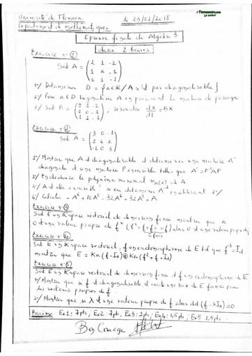 Examen4 Algèbre 3 M I by TEHUA