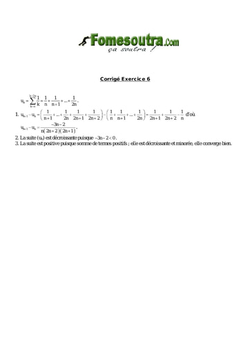 Corrigé TP 6 de Suites Numériques niveau BTS G2