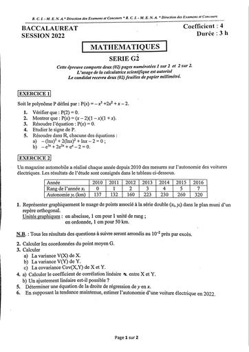 MATHS BAC G2 2022 RCI DJAHASHIKAN