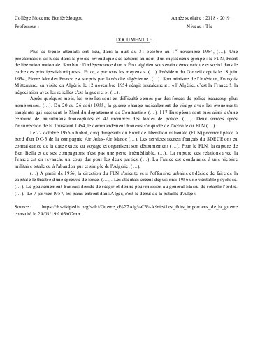 SUPPORT HIST Tle THEME 2 L3 DOC3