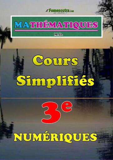 COURS DE MATHS SIMPLIFIE 3ième BY TEHUA