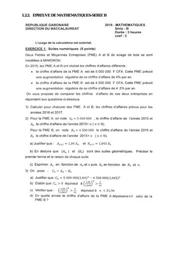MATHS Bac B GABON 2016 DJAHASHIKAN