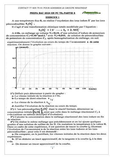 PREPA BAC 2024 EN PC TS2 PARTIE 8 by Tehua