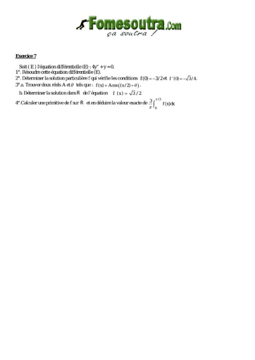 TP 15 équations différentielles maths niveau Terminale D