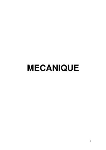 SUP Cours de Mecanique L1 by Tehua