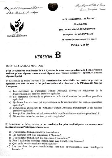Recherche Doc L1 SFA NANGUI ABROGOUA 23 by inyass