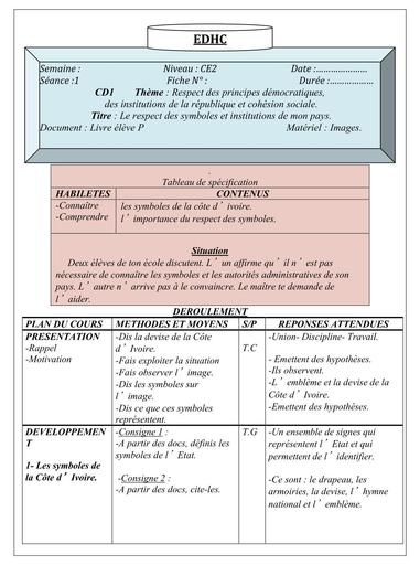 COURS EDHC CE2 APC by TEHUA