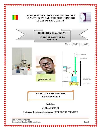 Fasicule pour prepa Bac PC Chimie by Tehua