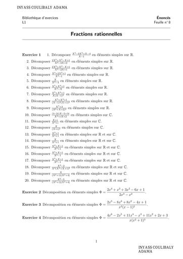 EXO DECOMPOSITION EN ÉLÉMENT SIMPLE By inyass