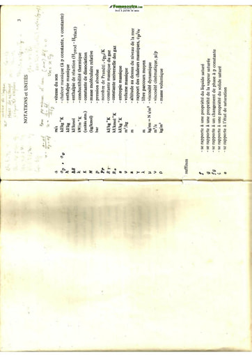 Tables Thermodynamiques et propriété des Fluides