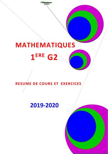 Fascicule DE MATHS NIVEAU 1ière G2 by TEHUA