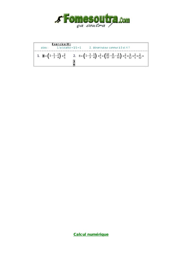 Corrigé TP 3 Calcul littéral maths 3eme