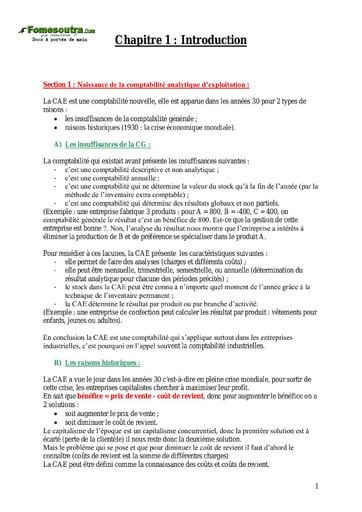 Cours de Comptabilité analytique