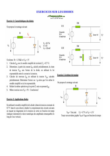 TD (3) Corrigé - Transistor Bipolaire et Diodes