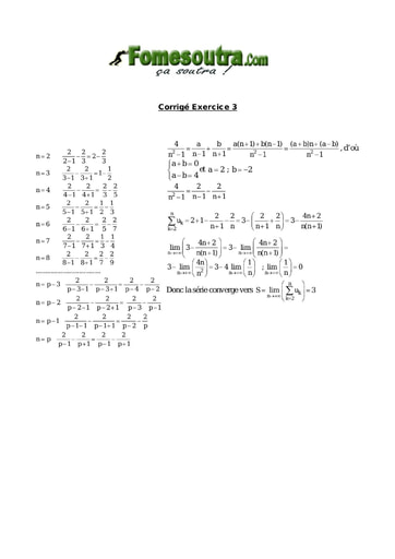 Corrigé TP 3 de Suites Numériques niveau BTS G2