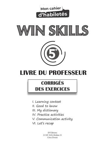 Win Skills 5e corrigé by Tehua