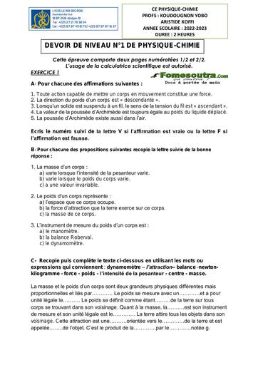 devoir