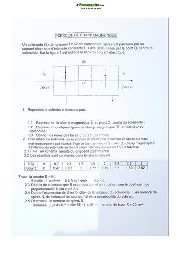 Sujet de Physique-Chimie Terminale D Lycée Classique Abidjan 2021-2022