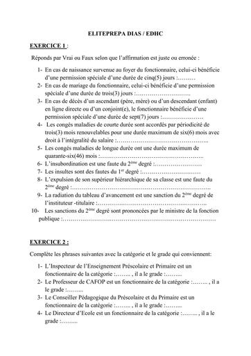 CAFOP ELITE PREPA DIAS EDHC SANS CORRIGE 1 BY TEHUA