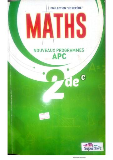 Manuel LE REPÈRE Maths 2nde C by Tehua