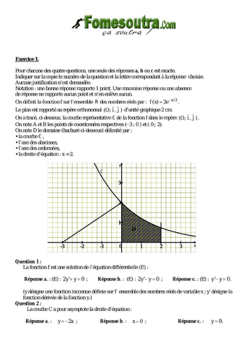 TP 9 équations différentielles maths niveau Terminale D