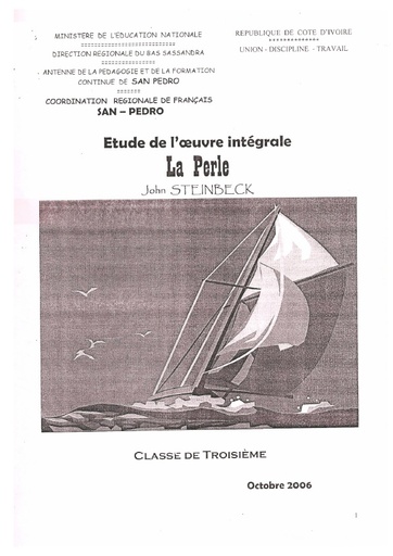Etude d'oeuvre LA PERLE by Tehua