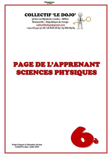 COURS DE PC 6ième COLLECTIF LE DOJO BY TEHUA