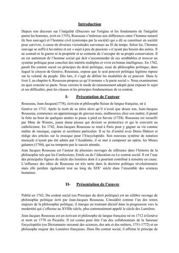 Exposé contrat Social livre by Tehua
