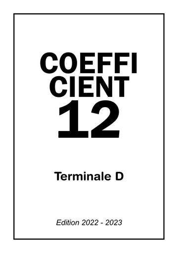 Fascicule Coefficient 12 2022 2023 (Math, pc et svt) by TEHUA