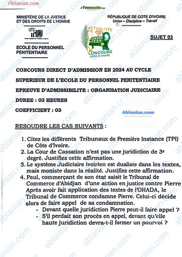 INFJ 2024 ORGANISATION JUDICIAIRE BY TEHUA