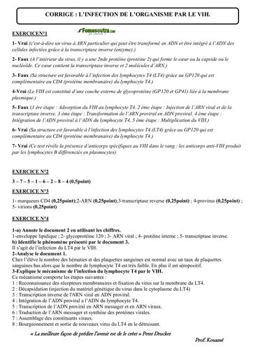 CORRIGE SVT PREPA BAC IMMUNO 2 by Tehua