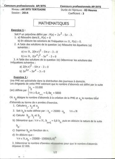 Bts sujet maths 855