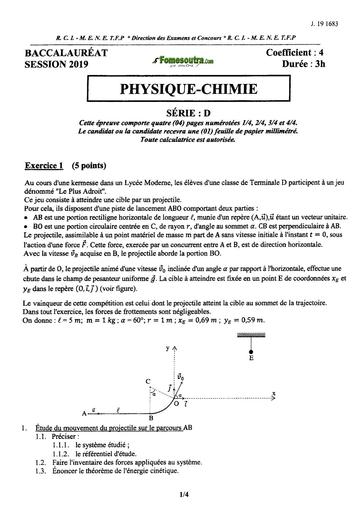 Bac d physique 2019 by TEHUA