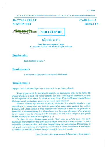 Bac d philo 2018 by TEHUA