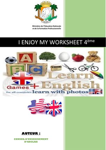 My Worksheet (English) 4ième By Tehua