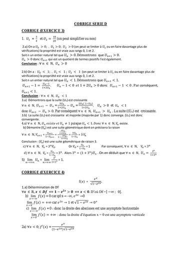 CORRIGE Maths SERIE D by Tehua