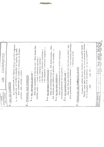 BTP COURS SUR CHARPENTES ET COUVERTURES BY TEHUA
