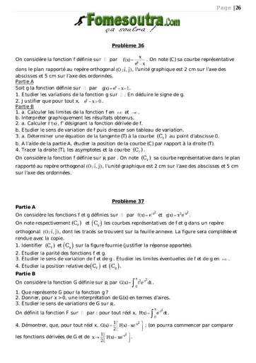 TP 8 étude de fonctions maths niveau Terminale D