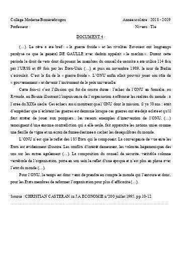 SUPPORT HIST Tle THEME 1 L1 DOC4