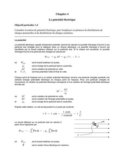 Cours L1 PC Le potentiel électrique